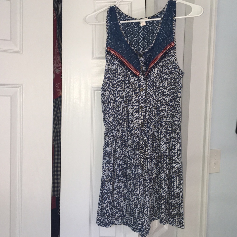 blue romper from target